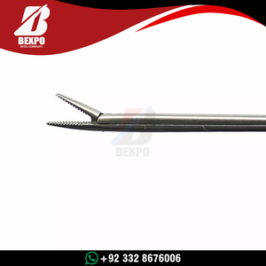 คีมจับหูขนาดเล็กสำหรับเด็ก 8.4 ซม. ด้ามจับแบบอัลลิเกเตอร์ ทำจากสแตนเลสสตีล ปลายหยัก ใช้สำหรับผ่าตัดโพลีปัส - Product Image 4