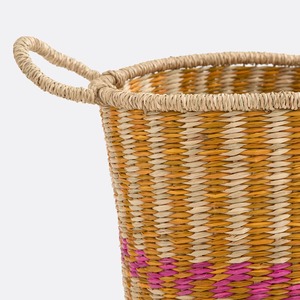 Ensemble de 2 paniers en herbe de mer multicolores, faits à la main, paniers de rangement, vente en gros, écologiques, fabriqués au Vietnam - Product Image 4