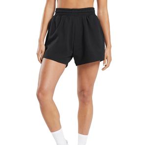 กางเกงกีฬาขาสั้นสำหรับผู้หญิงสีพื้นขาสั้นสวมใส่สบายดีไซน์ใหม่ - Product Image 1