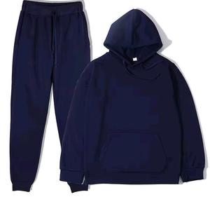 Sudadera con Capucha de Algodón Puro de Alta Calidad con Diseño Bordado para Otoño e Invierno, Traje Deportivo Informal para Hombre - Product Image 3