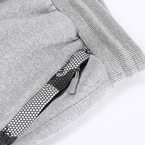 Ensemble de survêtement unisexe à capuche, couleur unie, manches longues, poche zippée, vêtements décontractés, coton respirant, style automne - Product Image 5