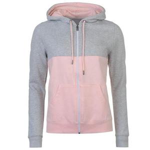 Women's Pink Solid Breathable Casual Full <b>Zip</b> <b>Hooded</b> Sweatshirt Regular Fit Knitted Cotton Autumn Wear Custom Logo - Product Image 5