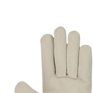 Goatskin Leather <b>Driver</b> Work <b>Gloves</b> with Cut Protection Grain Texture Heat Resistance Great for Tough Jobs - Product Image 3