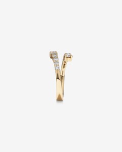 แหวนทองคำ 18K คลาสสิกทรง Eternity ประดับเพชรทรง Brilliant Cut แบบ Prong Setting ได้รับการรับรองจาก IGI แหวนหมั้นสำหรับผู้หญิงแบบปลายเปิด - Product Image 4