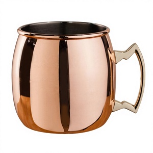 Plain Pure Copper Beer Mug Moscow Mule Cup 16oz Rustic Vintage Drinkware Bar Mug by MHQ Traders PVT LTD - Product Image 3