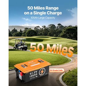 Batería de Litio para Carro de Golf de 48V 105Ah, 48 Voltios, 200A BMS, Monitor Táctil, Aplicación Móvil, Paquete de Baterías LiFePO4 - Product Image 2