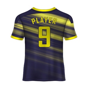 Maillot de football unisexe personnalisable avec logo et numéros imprimés, uniformes de football sublimés pour hommes et femmes, respirant, léger, séchage rapide - Product Image 2