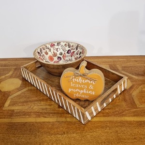 Tazón de madera con diseño impreso y calidad superior para servir alimentos a un precio aceptable. - Product Image 3