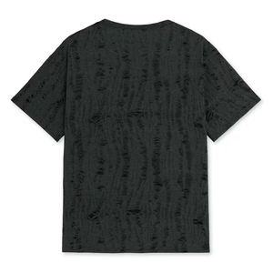 T-shirt classique délavé pour homme, coupe classique, manches courtes, effet usé, style vintage, décontracté et élégant - Product Image 5