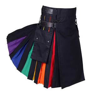 Kilt utilitaire hybride pour hommes, kilt écossais arc-en-ciel, tenue traditionnelle des Highlands 2026 - Product Image 1