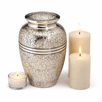 Urna Funeraria Decorativa Moderna de Aluminio de Alta Calidad, Urna para Cenizas, Florero de Mesa Mate Grabado a Mano, Personalizable