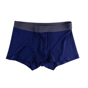 Wholesale Customized 100% Cotton Men's <b>Boxer</b> Shorts Knitted Quick Dry Breathable Outdoor Cycling Sports Underwear - Product Image 3