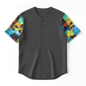 Custom Logo <b>Mens</b> Striped Baseball Jersey V Neck Button Up Breathable Softball Uniform Team Club Training Wear Bulk - Product Image 1