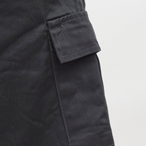 Shorts cargo multi-poches pour homme, style streetwear, taille élastique respirante, 100% coton, grande taille, gris foncé, pour la randonnée en plein air - Product Image 3