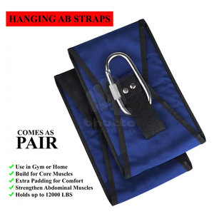 Sangles abdominales réglables légères en polyester/nylon de haute qualité et très résistantes pour l'entraînement aux tractions, les exercices de force et la musculation - Product Image 3