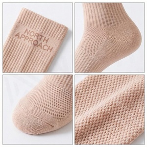 North Approach <b>Knee</b> <b>High</b> <b>Socks</b> Breathable Ribbed Design For Adults Casual Daily Wear - Product Image 4