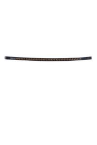 Banda para cejas de caballo Calidad superior Caballo Ecuestre banda marrón doma de caballo banda para cejas con swarvski mejor calidad al mejor precio - Product Image 2