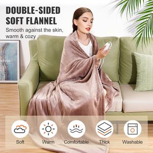Queen Size Electric <b>Blanket</b> 84\" X 90\" Soft Flannel 10 Hours Timer Auto-Off 5 Heating Levels-<b>Heated</b> <b>Throw</b> - Product Image 3