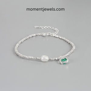 Women's Simple Classic 925 Sterling <b>Silver</b> <b>Charm</b> Zircon Geometric Luxury <b>Bracelet</b> Non-Tarnish Waterproof 5G - Product Image 3