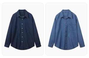 Summer Breathable Knitted Polyester/Cotton Satin Casual Anti-Wrinkle Single Button Turn-<b>down</b> Collar Full Sleeve 160g Men's Shirt - Product Image 6