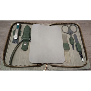 Professional Stainless Steel Manicure Pedicure Kit <b>Nail</b> Care Grooming <b>Set</b> with Travel Case OEM Custom Logo <b>Nail</b> Care Kit - Product Image 6