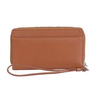 Card Zipper Wallet RFID Protected <b>Travel</b> Wristlet Leather Tassels Vintage Women's Clutch Long Ladies Purse Metal logo Designer - Product Image 1