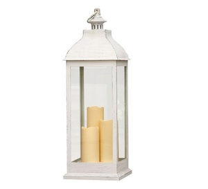 Most Expensive High Quality Metal & Glass Home Decor Lantern With White Finish Candle Lantern for Outdoor & Garden Handmade - Product Image 4