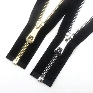 Hot Sale 3# 25cm Metal <b>Zipper</b> Open End Custom Logo Size Color Open End Tape Metal <b>Zipper</b> Long Chain <b>Zippers</b> - Product Image 3
