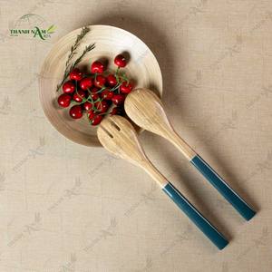 Cucharas de Bambú Vietnamitas de Diseño Clásico para Ensalada y Cena - Utensilio Diario Ecológico y Duradero con Capacidad de 10 ml para - Product Image 1