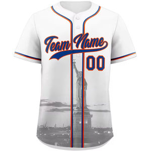 Camisetas de Béisbol Personalizadas al por Mayor, Estilo Urbano, Unisex, para Adultos, Transpirables, Tallas Grandes, de Secado Rápido, con Estampado Sublimado - Product Image 5