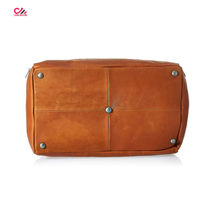 OEM Service Wholesale Best Design Leather Duffle Bags Lightweight Solid Color High Quality Leather Duffle Bags - Product Image 3