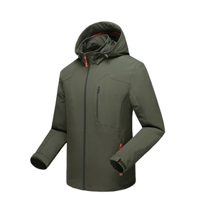 Softshell <b>Jacket</b> with Hood <b>Rain</b> <b>Jacket</b> Lined <b>Jackets</b> Outdoor Hiking - Product Image 2