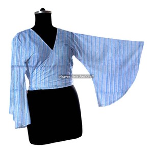 2026 Latest Exclusive Designer Lightweight Cotton Breathable Collection <b>Top</b> Selling Women Wrap Tie <b>Top</b> OEM Serviced Washable - Product Image 2