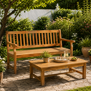 Solid Teak <b>Wood</b> Garden <b>Bench</b> Outdoor Patio <b>Bench</b> Wooden Park <b>Bench</b> Hotel Villa Resort Furniture - Product Image 4