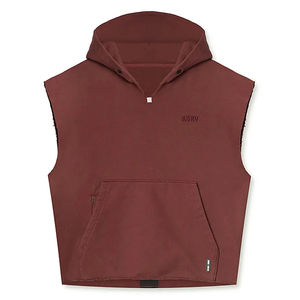 Camiseta sin mangas con capucha para gimnasio para hombre – Chaleco de culturismo sin mangas de algodón |   Sudadera Deportiva para Entrenamiento Físico y Muscular - Product Image 6