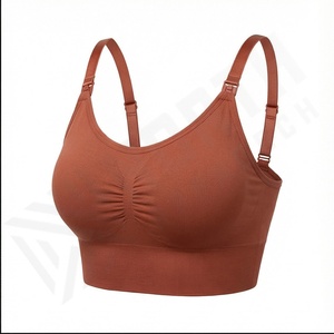 Soutien-gorge d'allaitement mains libres confort ouvert sur le devant soutien-gorge de maternité de grossesse lingerie enceinte respirante pour femmes - Product Image 2