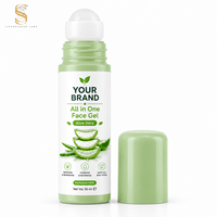 Gel Facial Puro de Aloe Vera Orgánico Herbal al por Mayor de Marca Privada, Lavanda, Iluminador, Reparador de la Piel, Calmante e Hidratante Profundo