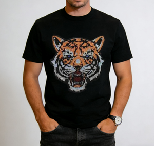 เสื้อยืดคอกลมทรงหลวมผ้าฝ้าย 100% สำหรับผู้ชาย พิมพ์ลายซิลค์สกรีน ระบายอากาศได้ดี เป็นมิตรกับสิ่งแวดล้อม แฟชั่นสตรีทแวร์ น้ำหนัก 180 กรัม - Product Image 4