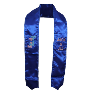 Étole bleu roi de remise de diplôme, écharpe d'honneur, accessoire de cérémonie de remise des diplômes, vêtement de célébration des réalisations académiques - Product Image 1