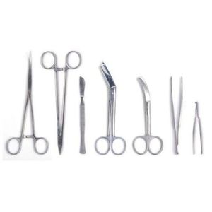 Kit de 7 Piezas de Instrumentos Básicos para Cirugía Menor, Set de Primeros Auxilios Quirúrgicos - Product Image 1