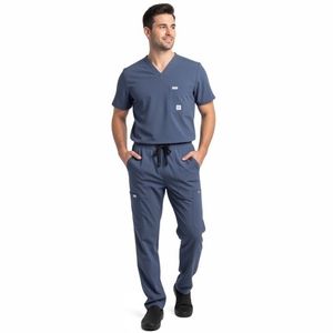 Tenue Médicale en Coton pour Hommes, Ensemble de Vêtements d'Hôpital pour Médecins, Logo OEM Personnalisé, Uniforme de Haute Qualité, Combinaisons Confortables - Product Image 2