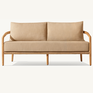 Hot sale furniture teak wood <b>sofa</b> with soft and fluffy foam in brown color for <b>outdoor</b> which is good and durable - Product Image 3