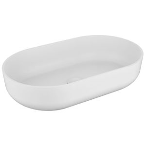 Moderno ovale 24 \ "x14 \" bianco sopra il lavandino per lavabo lavabo da bagno 24*14*5.5 - Product Image 1