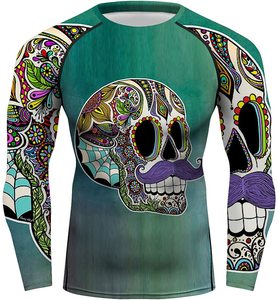 Full Sublimation Print Men <b>Compression</b> <b>Shirt</b> Gym Training Seamless Soft Touch Wholesale Men <b>Compression</b> <b>Shirt</b> Supplier - Product Image 2