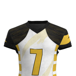 Maillots de football américain unisexes de haute qualité, vêtements de sport respirants, design sublimé personnalisable, protection antibactérienne et anti-UV - Product Image 4