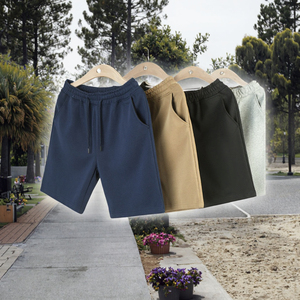 Men's French Terry <b>Shorts</b> Cotton Sweat <b>Shorts</b> Adjustable Mid Waist Drawstring Closure Eco-Friendly Breathable Anti-UV Quick Dry - Product Image 4