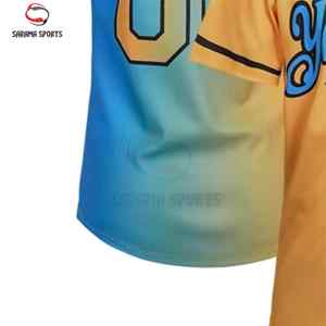 Maillot de baseball vierge en polyester 100 % pour sublimation, respirant et anti-transpiration, avec boutons – Vente en gros - Product Image 6