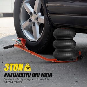 3 Ton/6600 Lbs Triple Bag Air Jack 15.75 Inch Lift Fast 3 5S Lifting for Cars - Product Image 5