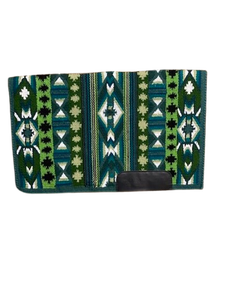 Couverture de selle occidentale en laine de Nouvelle-Zélande tissée à la main pour l'équitation, l'équipement de cowboy, les chevaux de ranch, la randonnée équestre, les concours et l'usage équestre - Product Image 3