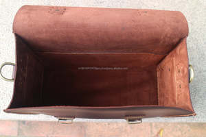 Mochila para cámara de viaje Vintage hecha a mano al por mayor cuero genuino y lona/PU bolsa de fotografía DSLR impermeable - Product Image 4